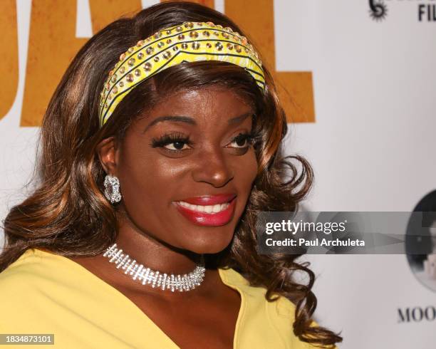 Nimi Adokiye attends the Los Angeles premiere of "Abigail" at Lumiere Music Hall on December 05, 2023 in Beverly Hills, California.