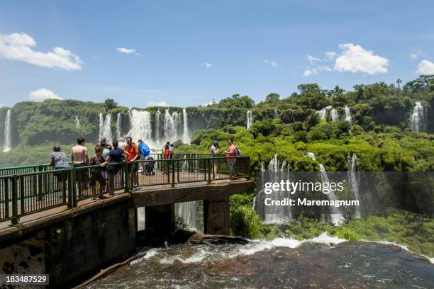 iguazu waterfall - foz do iguacu stock-fotos und bilder