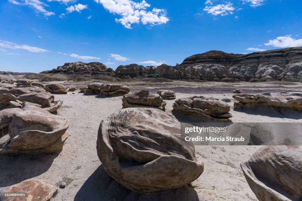 The Alien Egg Hatchery Or Cracked Eggs Of Bisti Denazin Wilderness Area ...