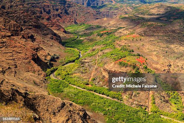 usa, hawaii, kauai, waimea canyon - waimea-canyon-kauai stock pictures, royalty-free photos & images