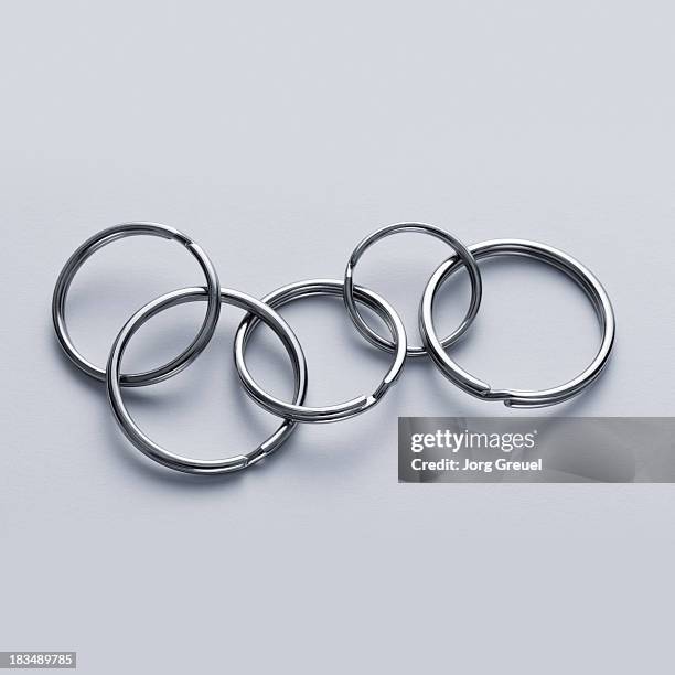 connected key rings - key ring stock pictures, royalty-free photos & images