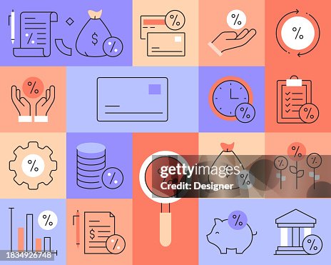 Fee Related Header Tax And Loan Fees Related Line Style Banner Design For Web Page ...