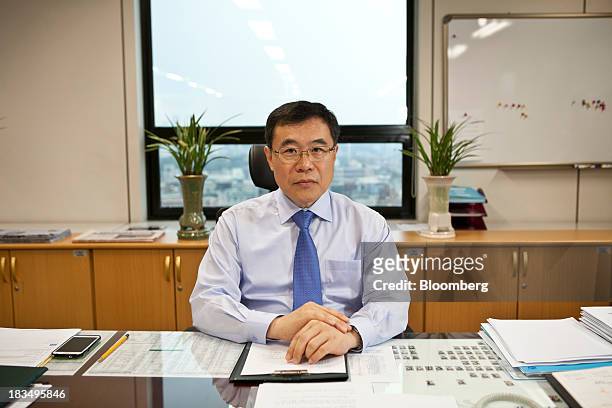 Lee Il Houng, president of the Korea Institute for International Economic Policy , poses for a photograph in his office in Seoul, South Korea, on...