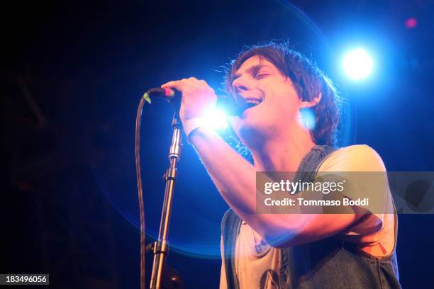 Musician Conor Oberst performs at the Newport Folk Festival's "Way Over Yonder" at Santa Monica Pier on October 6, 2013 in Santa Monica, California.