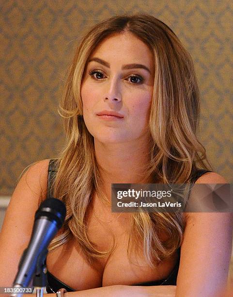 Actress Alexa Vega attends the "Machete Kills" press conference at Four Seasons Hotel Los Angeles at Beverly Hills on October 6, 2013 in Beverly...