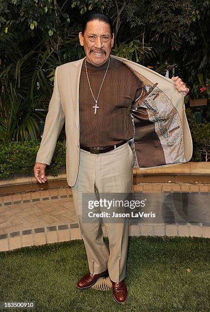 Actor Danny Trejo attends the "Machete Kills" press conference at Four Seasons Hotel Los Angeles at Beverly Hills on October 6, 2013 in Beverly...
