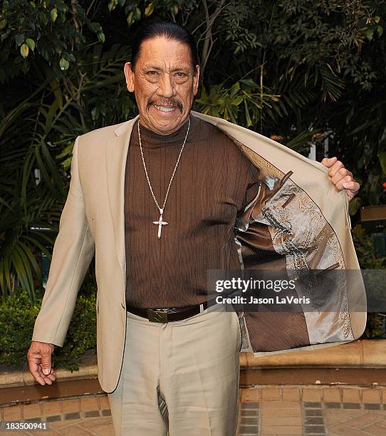 Actor Danny Trejo attends the "Machete Kills" press conference at Four Seasons Hotel Los Angeles at Beverly Hills on October 6, 2013 in Beverly...