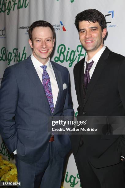 Tally Sessions and Ben Crawford attend the "Big Fish" Broadway Opening Night after party at Roseland Ballroom on October 6, 2013 in New York City.