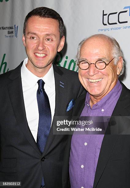 Andrew Lippa and Jimmy Buffett attend the "Big Fish" Broadway Opening Night after party at Roseland Ballroom on October 6, 2013 in New York City.