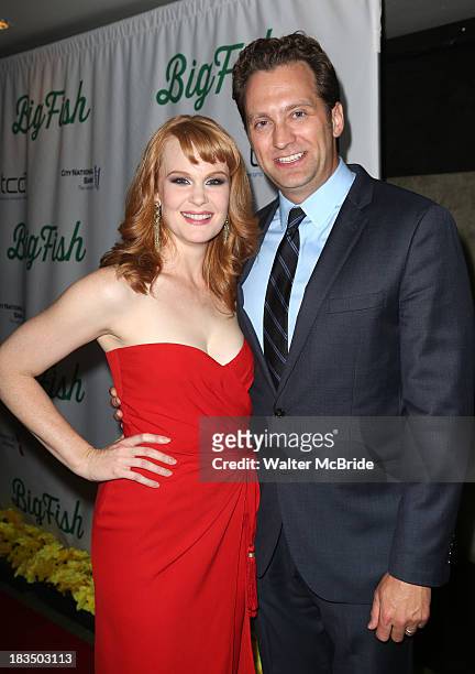 Kate Baldwin and husband Graham Rowat attend the "Big Fish" Broadway Opening Night after party at Roseland Ballroom on October 6, 2013 in New York...