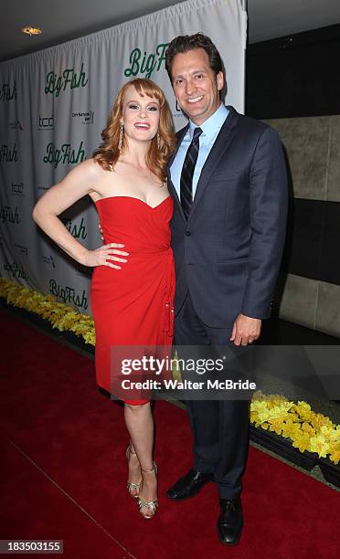 Kate Baldwin and husband Graham Rowat attend the "Big Fish" Broadway Opening Night after party at Roseland Ballroom on October 6, 2013 in New York...