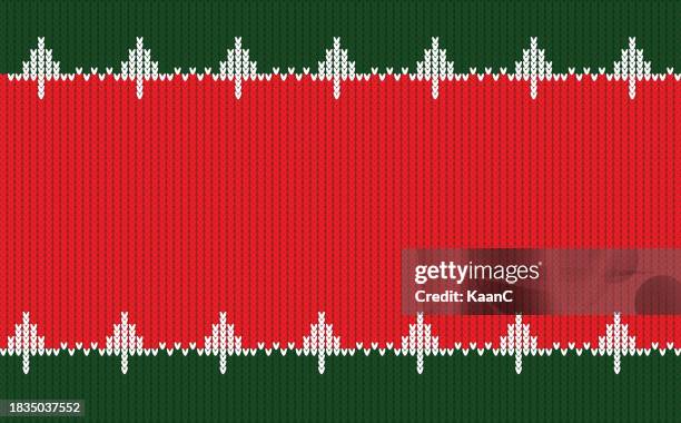 happy new year or christmas. knit seamless pattern. knitted christmas texture. vector illustration. stock illustration - ball of wool stock illustrations