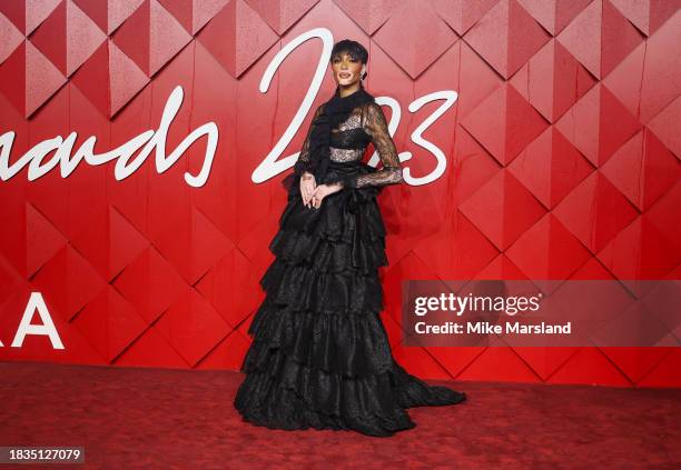 Winnie Harlow attends The Fashion Awards 2023 Presented by Pandora at the Royal Albert Hall on December 04, 2023 in London, England.