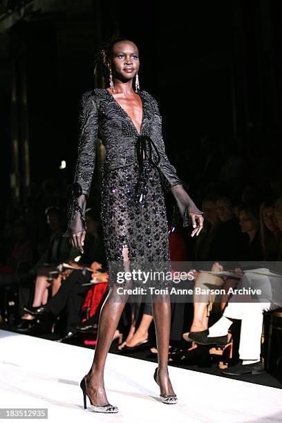 Model wearing Valentino Haute Couture Fall/Winter 2005