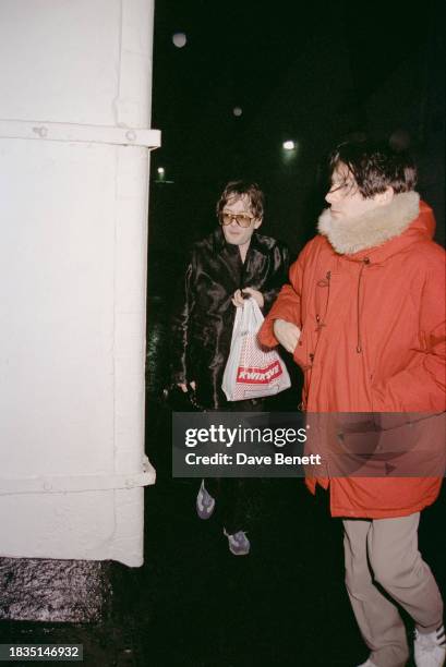 English musician Jarvis Branson attends the War Child charity exhibition at the Saatchi Gallery, London, February 1997.