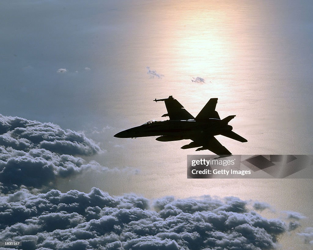 U.S. Military Jet Patrols Eastern Mediterranean Sea
