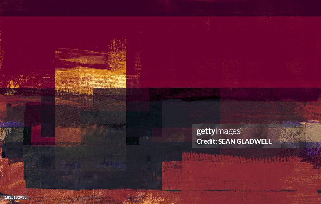Silk screen abstract