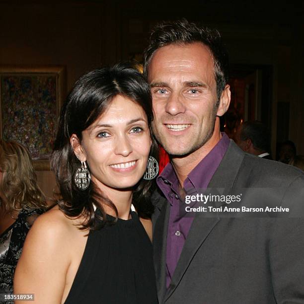 Adeline Blondieau and Sergio Tampororelli during Laurette Fugain Association Against Leucemia Gala at Carlton Intercontinental Hotel in Cannes,...