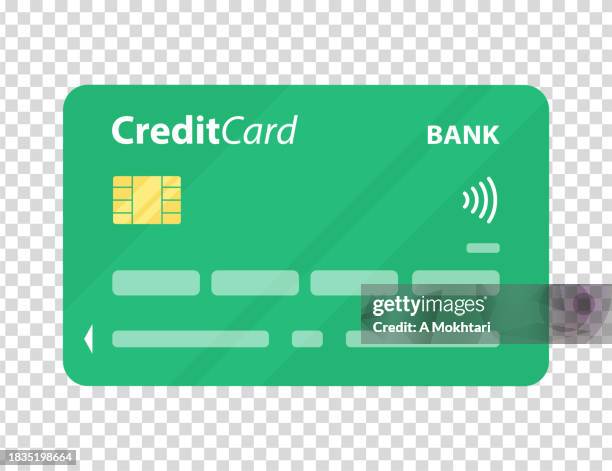 credit card on transparent background. - charging stock illustrations