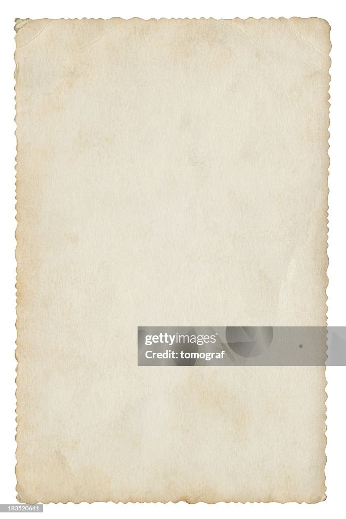 Blank paper isolated (clipping path included)