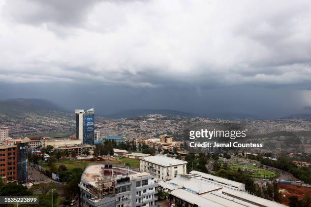 View of the skyline of Kigali is seen prior to Move Afrika: Rwanda 2023 on December 06, 2023 in Kigali, Rwanda.
