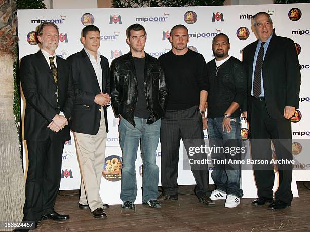 Mark Kaner - President 20th Cenrury Fox Television Distribution ,Wentworth Miller, Paul Scheuring - Creator, Dominic Purcell, Faf LaRage and Gary...