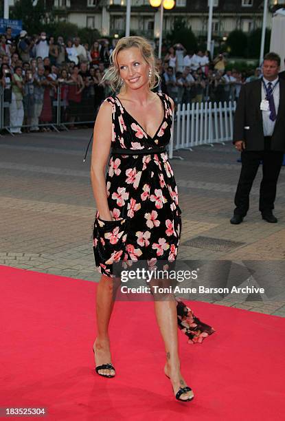 Estelle Lefebure during 31st American Film Festival of Deauville - Tribute to Robert Towne and The Ice Harvest Premiere at CID in Deauville, France.