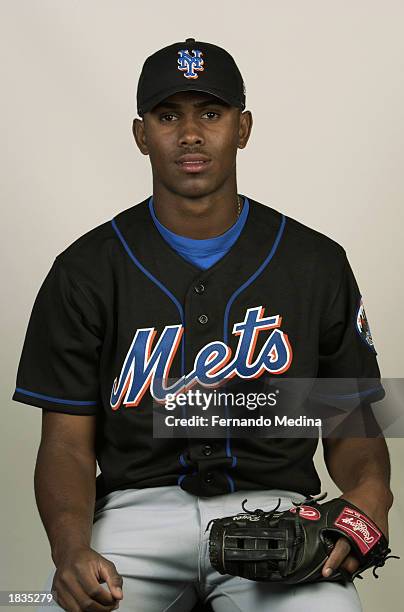 Jose Reyes of the New York Mets poses for a portrait during media day ...