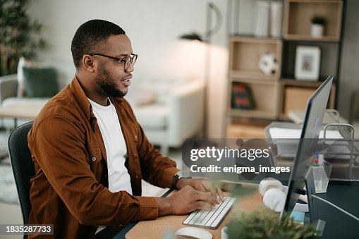 Man Using Computer High-Res Stock Photo - Getty Images