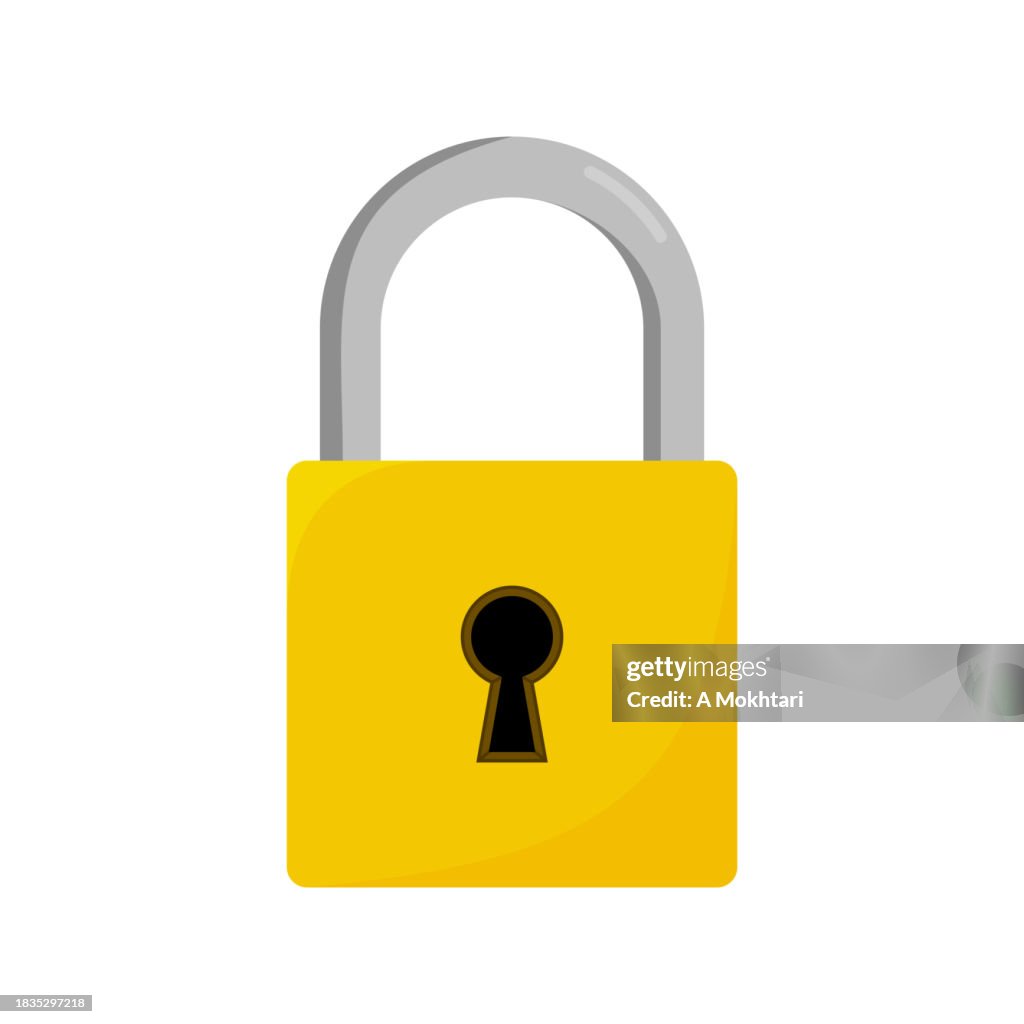 Padlock icon and illustration.