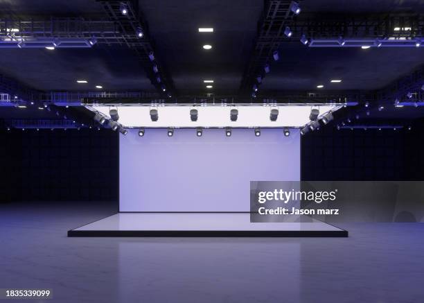 3d rendering exhibition background - escenario-teatro fotografías e imágenes de stock