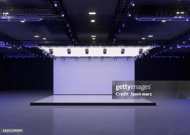 3d rendering exhibition background - kraakbeenring stockfoto's en -beelden