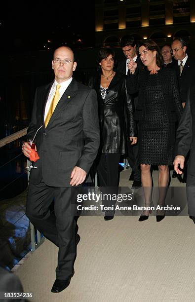 Prince Albert II of Monaco, Princess Caroline of Hanover and Princess Stephanie of Monaco