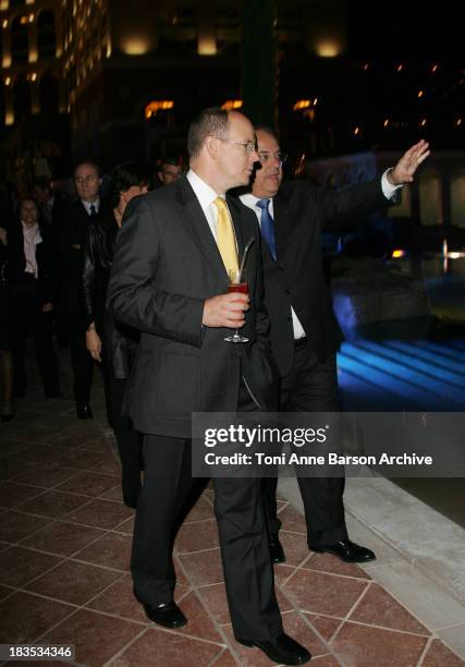 Prince Albert II of Monaco during Monte-Carlo Bay Hotel & Resort Opening at Monte Carlo Bay Hotel & Resort in Monte Carlo, Monaco.