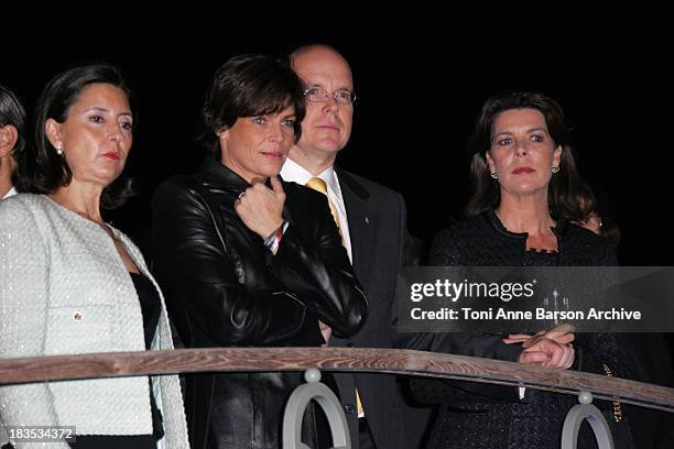 Princess Stephanie of Monaco, HSH Prince Albert II and Princess Caroline of Hanover