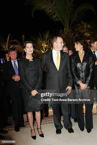 Princess Stephanie of Monaco, HSH Prince Albert II and Princess Caroline of Hanover