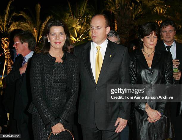 Princess Stephanie of Monaco, HSH Prince Albert II and Princess Caroline of Hanover