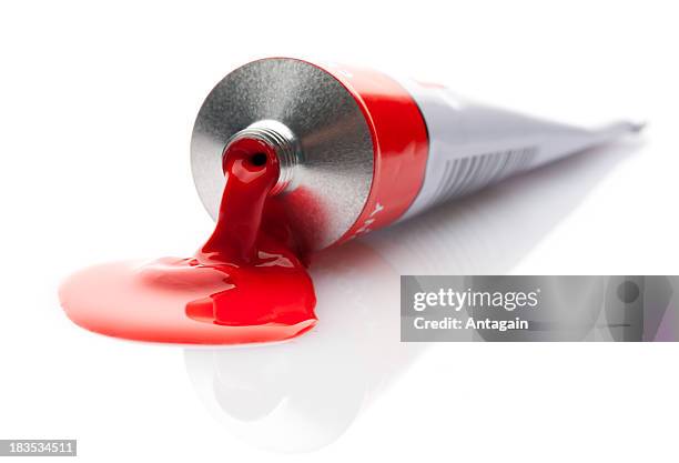 paint - cream tube stock pictures, royalty-free photos & images