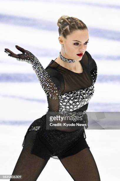 Loena Hendrickx of Belgium performs in the women's free program at the Grand Prix Final figure skating competition in Beijing on Dec. 9, 2023.