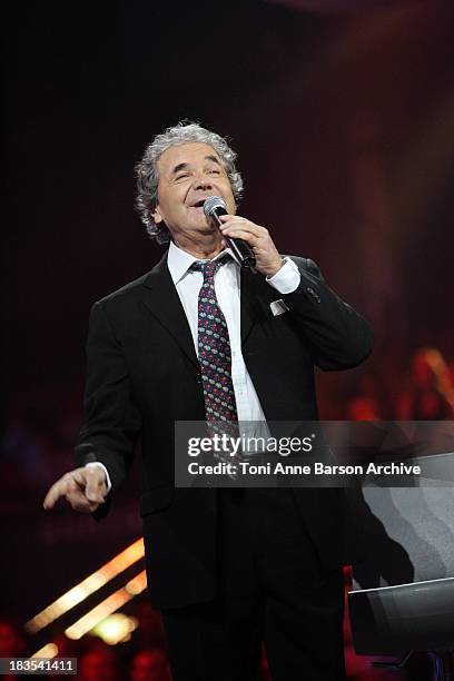 Pierre Perret performs on La Fete de la Chanson Francaise on January 16, 2008 in Paris, France.