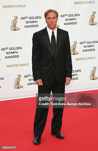Actor Kyle Lowder attends the Golden Nymph awards ceremony during the 2008 Monte Carlo Television Festival held at Grimaldi Forum on June 12, 2008 in...