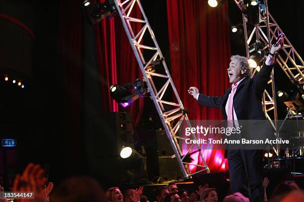 Pierre Perret performs at L'Olympia on January 20, 2010 in Paris, France.