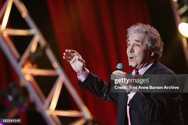 Pierre Perret performs at L'Olympia on January 20, 2010 in Paris, France.