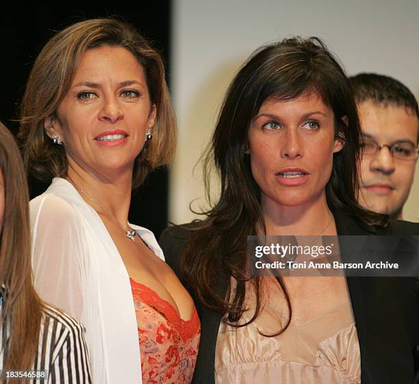 Corinne Touzet and Astrid Veillon during 2007 International Forum of Cinema & Literature - Closing Ceremony at Grimaldi Forum in Monte Carlo, Monaco.