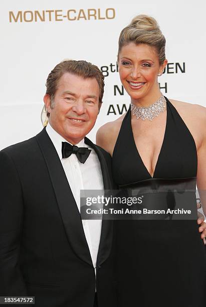 Actor Martin Lamotte and his wife Karine Belly attend the Golden Nymph awards ceremony during the 2008 Monte Carlo Television Festival held at...