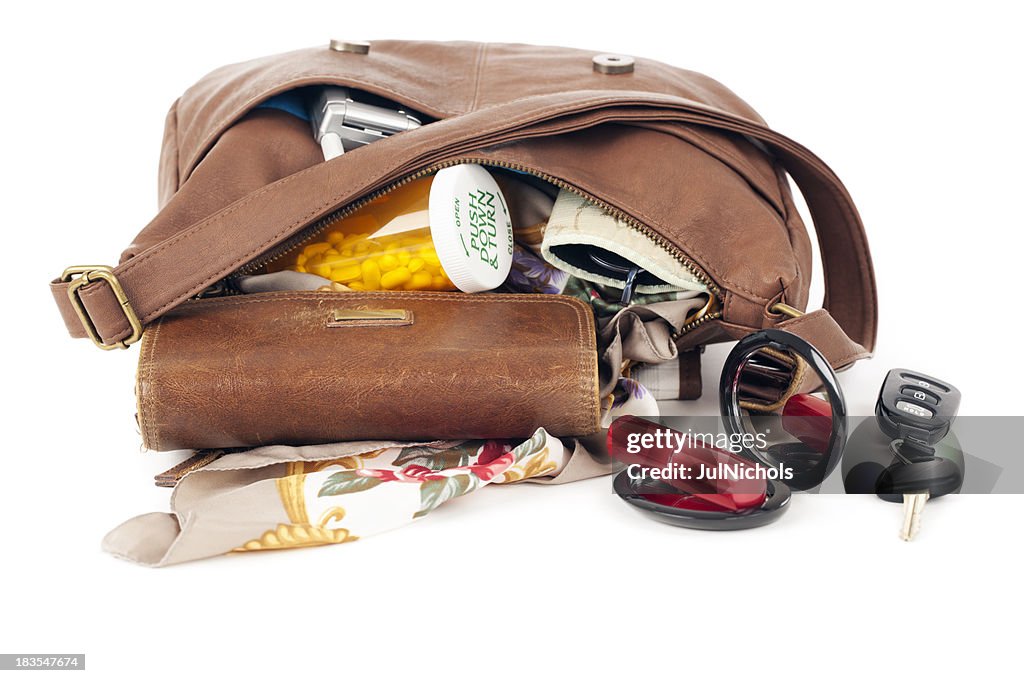 Purse: Open with Contents Spilling