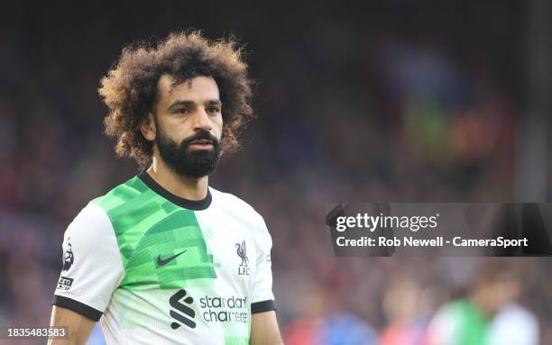 Liverpool's Mohamed Salah during the Premier League match between Crystal Palace and Liverpool FC at Selhurst Park on December 9, 2023 in London,...