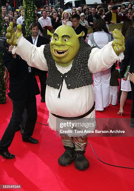 Shrek during Shrek the Third - Paris Premiere at Paramount Opera Theater in Paris, France.