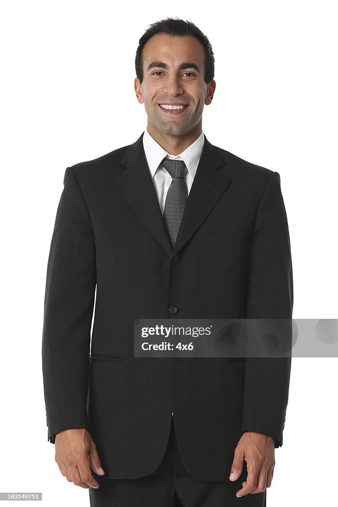 Businessman smiling