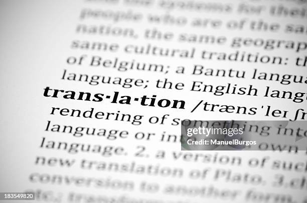 translation - dictionary stock pictures, royalty-free photos & images